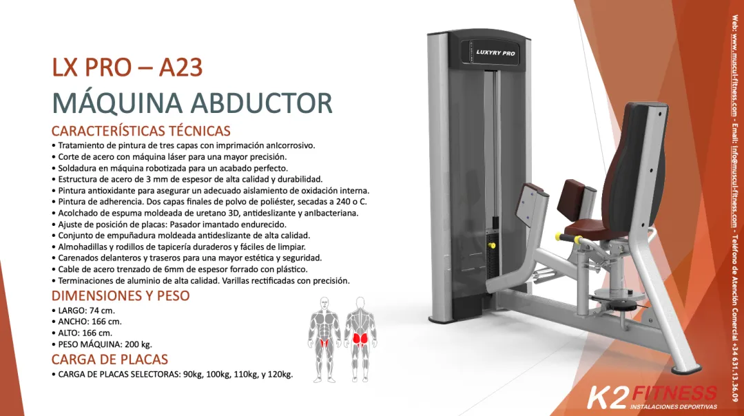 Abductores - Luxury 500 PRO Abductores en Equipo Profesional