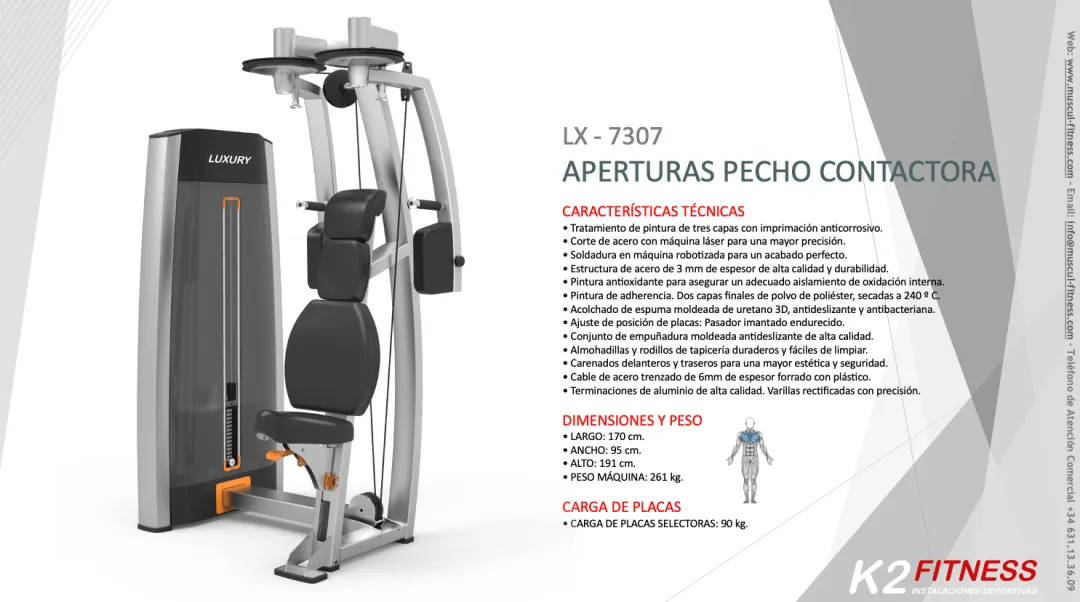 Aperturas Pectorales en Máquina Contractora Luxury