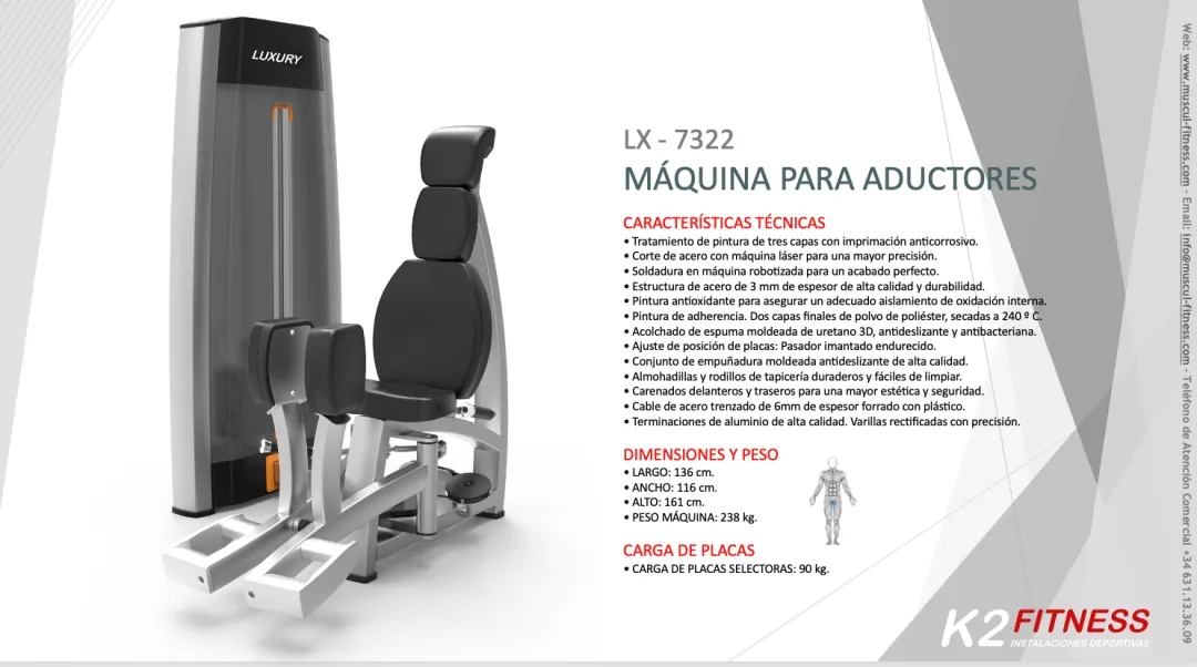 Abductores En Máquina Profesional Luxury
