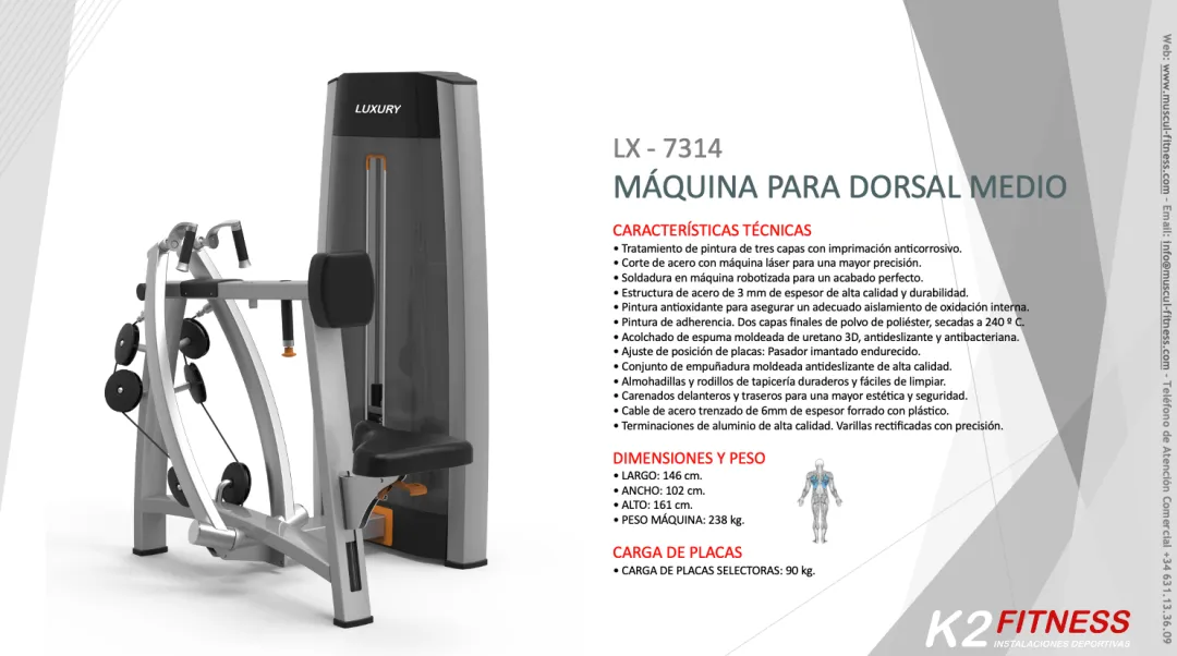 Ejercitate con la Máquina de Remo Sentado Luxury