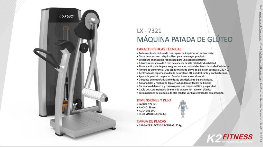 La Mejor Manera de Entrenar tus Glúteos con Patada en Máquina Luxury