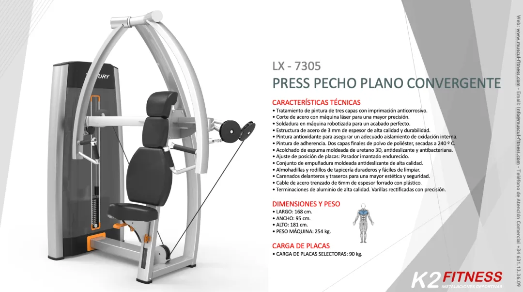 Máquina profesional Press de Pecho Luxury