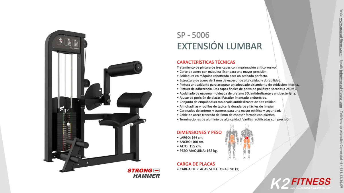 Lumbares en Máquina Profesional