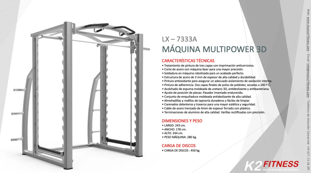 Entrena todo tu Cuerpo con la Multipower 3D de Luxury