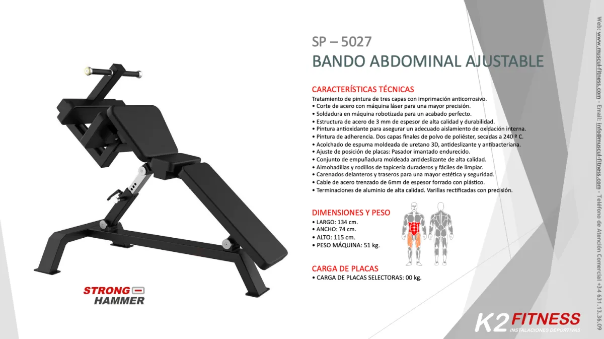 Entrena Con el Banco para Abdominales Strong Hammer