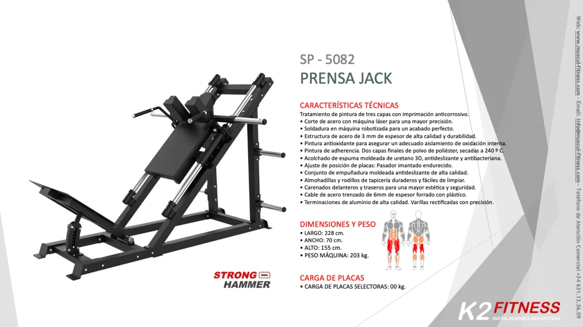 Ejercita tus piernas y Glúteos con la Máquina Jack Profesional