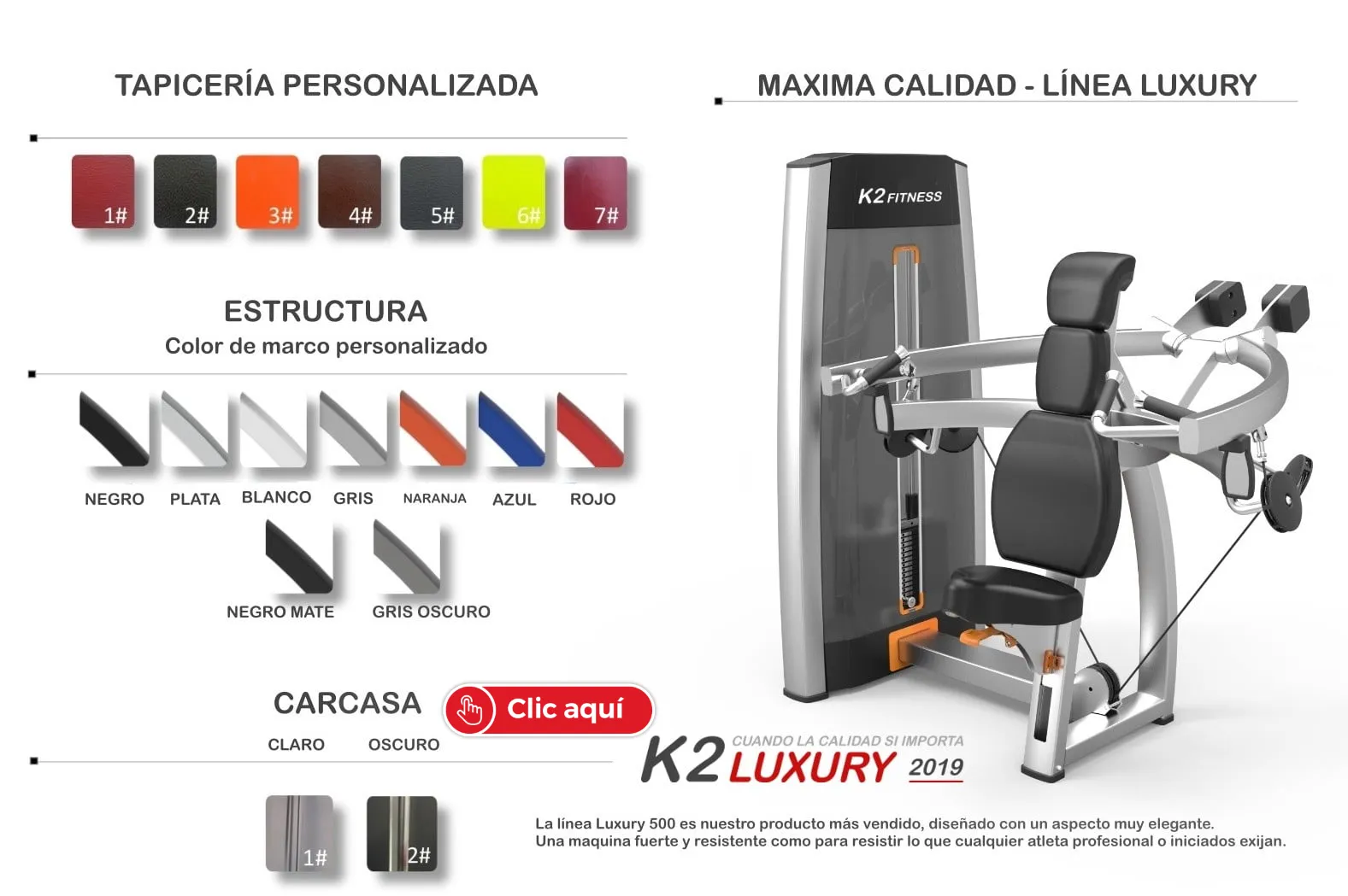 Máquinas de Gimnasio Musculación - Luxury